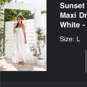 Sunset Maxi Dress - White